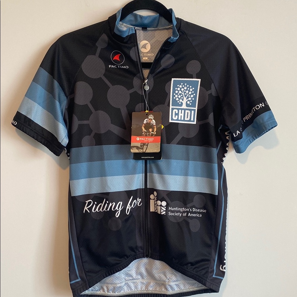 PACTIMO Black and Blue Cycling Jersey NEW
